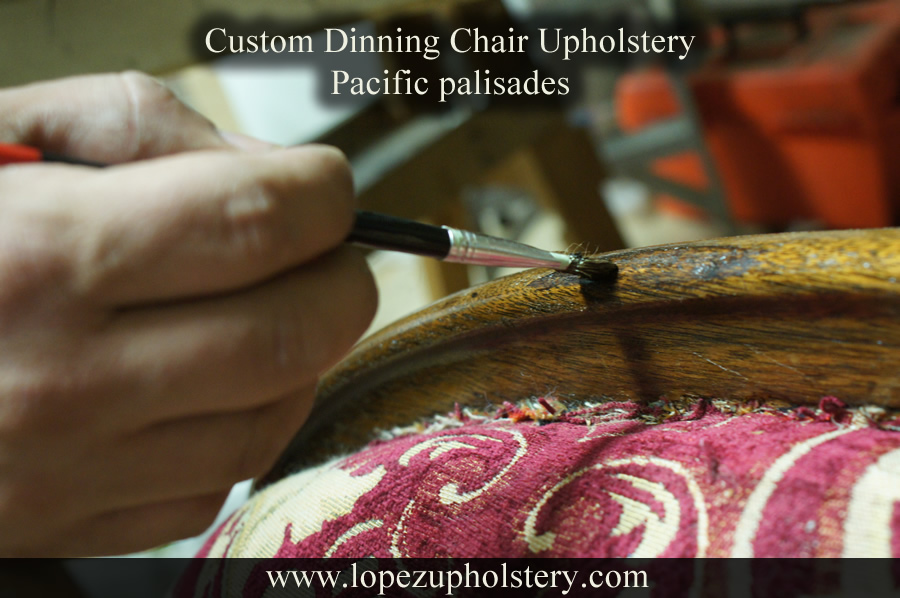 Custom Dinning Chair Upholstery Pacific palisades